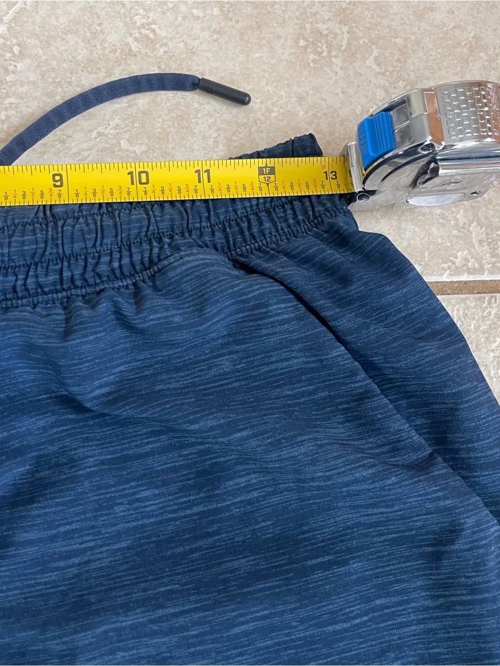 Lululemon Men’s Pace Breaker Shorts Heathered Blue Size Medium 9” Performs Gym